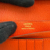 エルメス HERMES べアンコンパクト C刻印 タンジェリン/ゴールド金具 オーストリッチ レディース 二つ折り財布