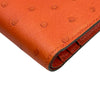 エルメス HERMES べアンコンパクト C刻印 タンジェリン/ゴールド金具 オーストリッチ レディース 二つ折り財布