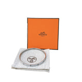 エルメス HERMES ユニ エナメルブレスレット ホワイト・シルバー エナメル/メタル アクセサリー