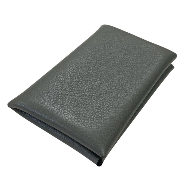 エルメス HERMES カルヴィ U刻印 エタン エバーカラー レディース カードケース