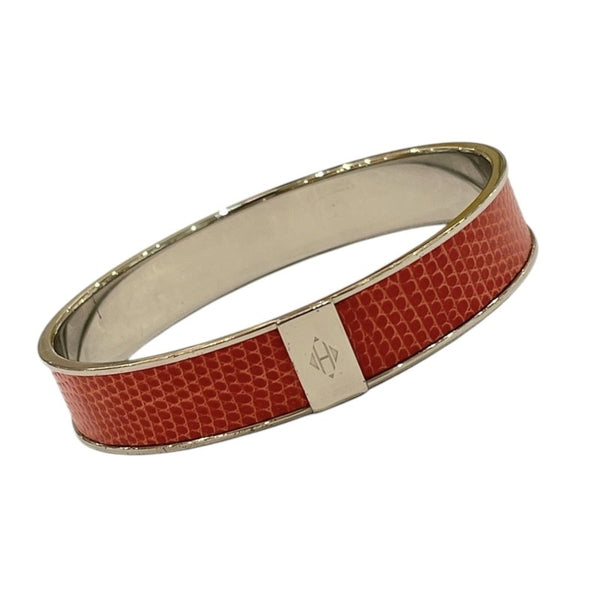 エルメス HERMES カワイイ バングル レッド メタル アクセサリー