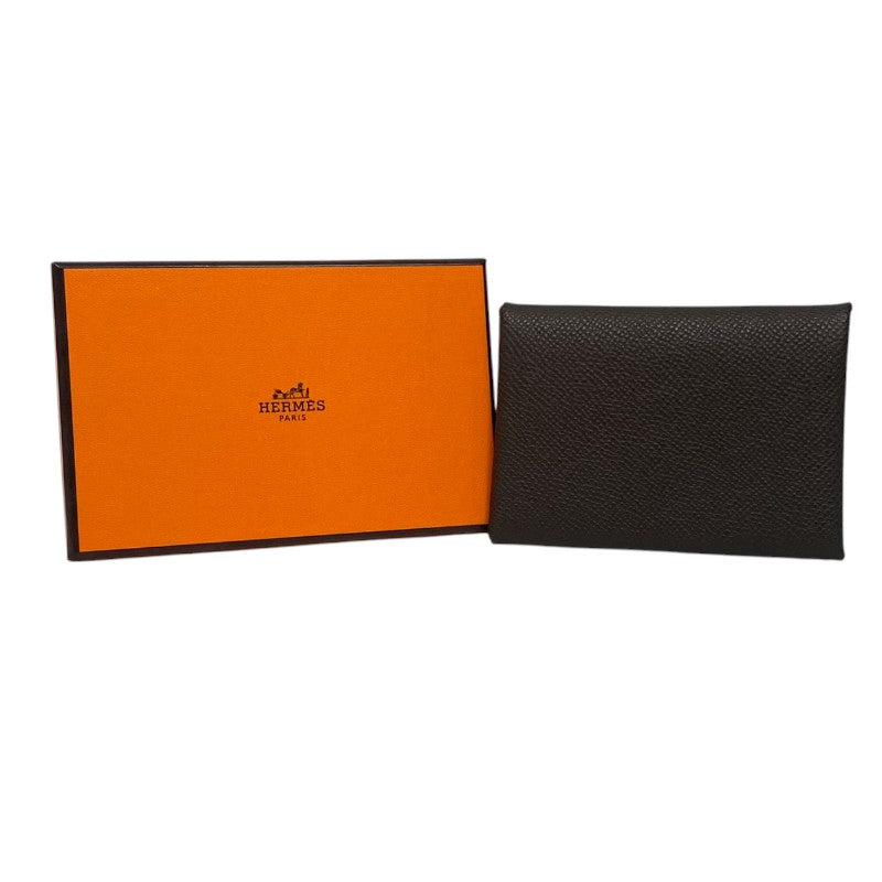 エルメス HERMES カルヴィデュオ B刻 エコルセ シルバー金具 エプソン レディース カードケース