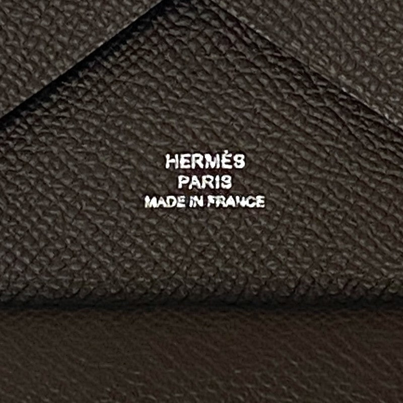 エルメス HERMES カルヴィデュオ B刻 エコルセ シルバー金具 エプソン レディース カードケース