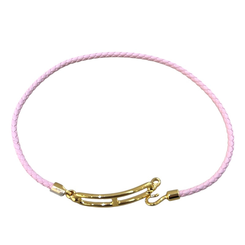 エルメス HERMES ルリ ドゥブルトゥール ローズサクラ ゴールド金具 スイフト/メタル アクセサリー