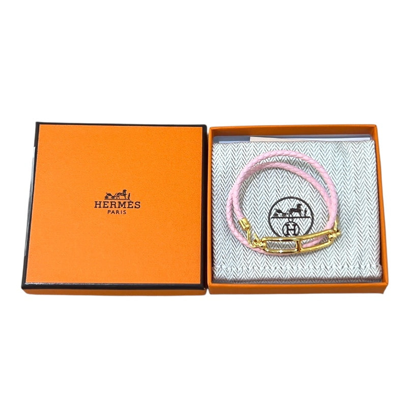 エルメス HERMES ルリ ドゥブルトゥール ローズサクラ ゴールド金具 スイフト/メタル アクセサリー