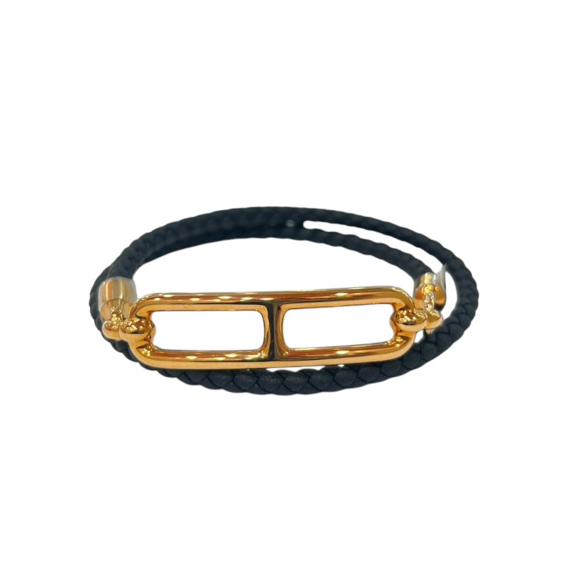 エルメス HERMES ルリ ドゥブルトゥール ブラック・ピンクゴールド スイフト・メタル アクセサリー