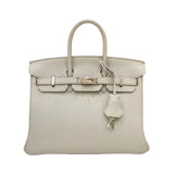 エルメス HERMES バーキン25 D刻印 ベトン シルバー金具 トゴ レディース ハンドバッグ