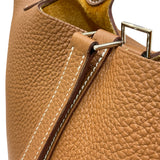 エルメス HERMES ピコタンロックPM B刻印 ゴールド シルバー金具 トリヨンクレマンス レディース ハンドバッグ
