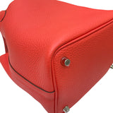 エルメス HERMES ピコタンロックPM エクラ U刻印 ローズテキサス×ヴォーミリオン シルバー金具 トリヨンクレマンス レディース ハンドバッグ