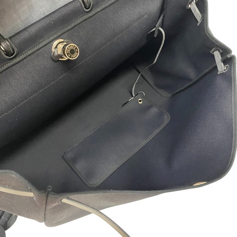 HERMES エールバッグジップ50 ルトゥルネ キャビン トワルGM ハ エルメス HERMES エールバッグジップキャビン50 B刻 ブラック