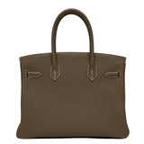 エルメス HERMES バーキン30 エトゥープ シルバー金具 トゴ レディース ハンドバッグ
