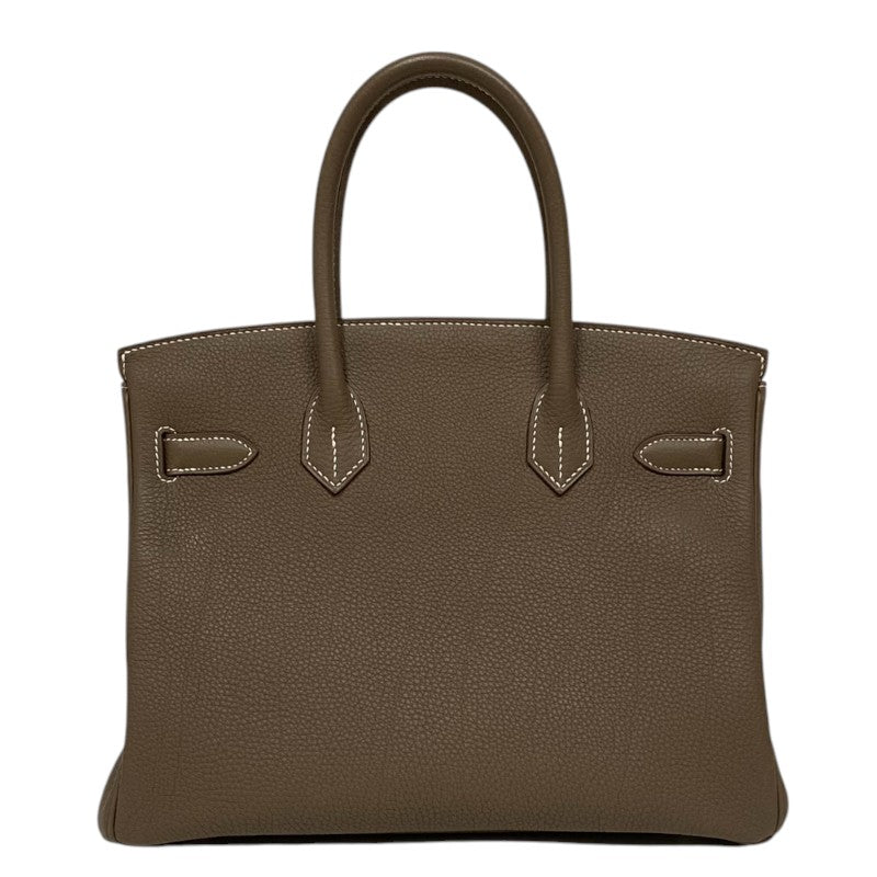 エルメス HERMES バーキン30 エトゥープ シルバー金具 トゴ レディース ハンドバッグ