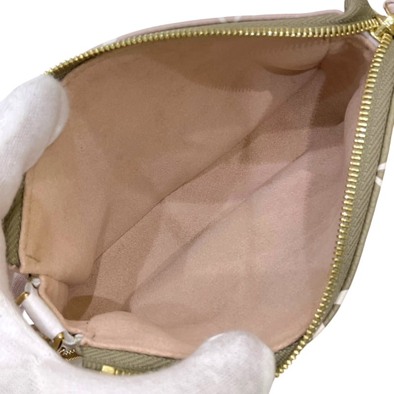 ルイ・ヴィトン LOUIS VUITTON ミニ ポシェット・アクセソワール M81284 グリーン×ホワイト×ベージュ モノグラム・アンプラントレザー レディース ポーチ