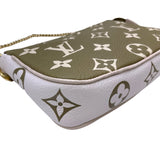 ルイ・ヴィトン LOUIS VUITTON ミニ ポシェット・アクセソワール M81284 グリーン×ホワイト×ベージュ モノグラム・アンプラントレザー レディース ポーチ