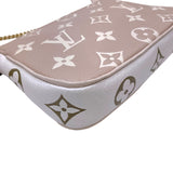 ルイ・ヴィトン LOUIS VUITTON ミニ ポシェット・アクセソワール M81284 グリーン×ホワイト×ベージュ モノグラム・アンプラントレザー レディース ポーチ