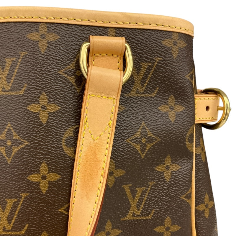 ルイ・ヴィトン LOUIS VUITTON バティニョール M51156 ブラウン /ゴールド金具 モノグラムキャンパス レディース ハンドバッグ