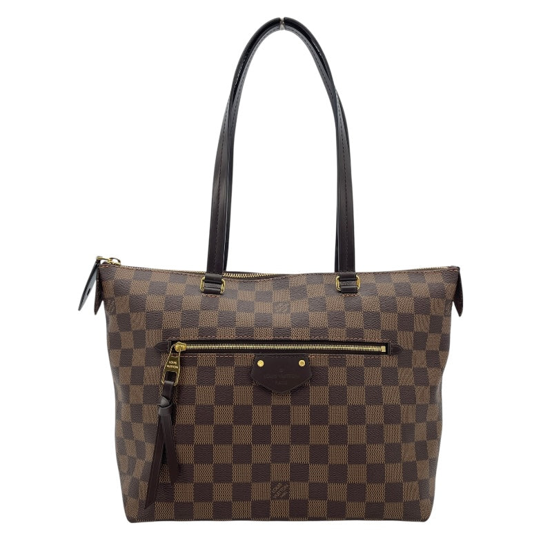 ルイ・ヴィトン LOUIS VUITTON イエナMM N41013 ブラウン ダミエ・エベヌ レディース トートバッグ