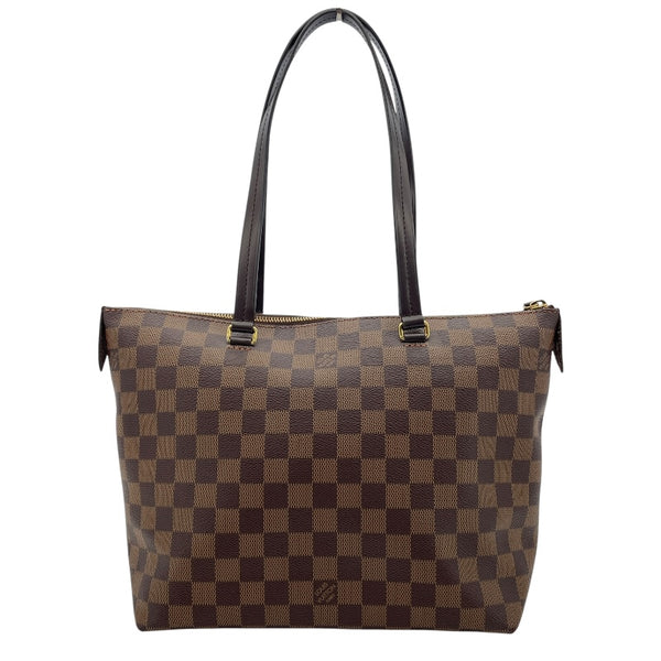 ルイ・ヴィトン LOUIS VUITTON イエナMM N41013 ブラウン ダミエ・エベヌ レディース トートバッグ