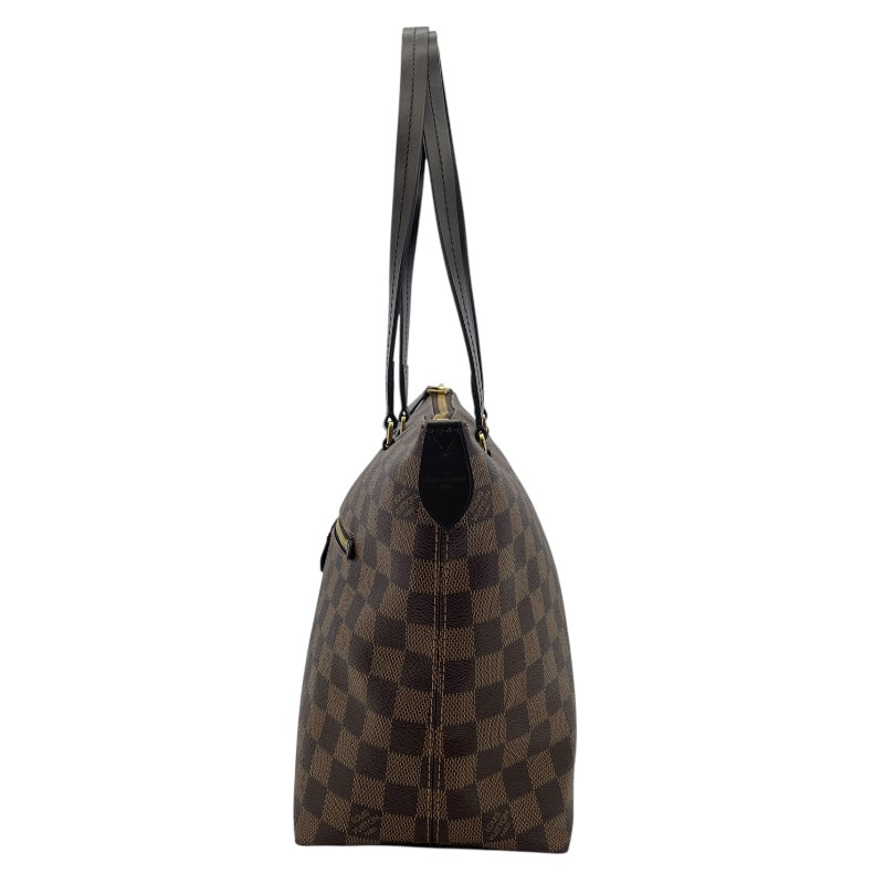 ルイ・ヴィトン LOUIS VUITTON イエナMM N41013 ブラウン ダミエ・エベヌ レディース トートバッグ