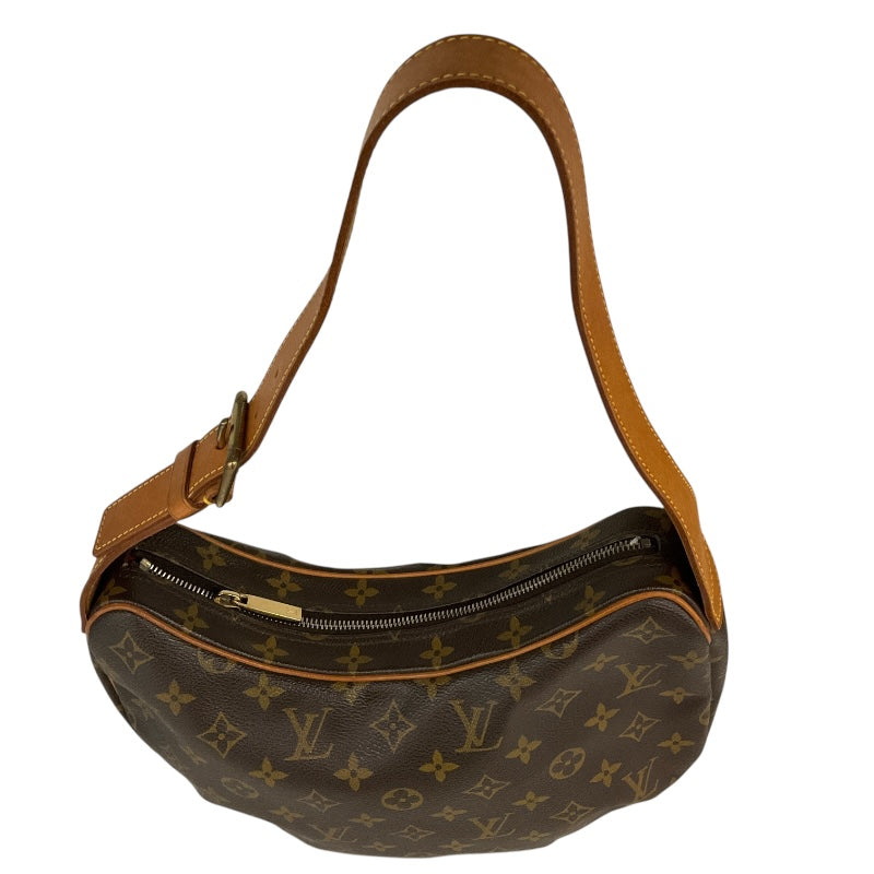 ルイ・ヴィトン LOUIS VUITTON クロワッサンMM M51512 ブラウン モノグラム キャンバス レディース ハンドバッグ