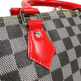 ルイ・ヴィトン LOUIS VUITTON スピーディー・バンドリエール30 MB2139 グレー/レッド/グリーン　シルバー金具 ダミエモノトーン レディース ショルダーバッグ