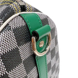 ルイ・ヴィトン LOUIS VUITTON スピーディー・バンドリエール30 MB2139 グレー/レッド/グリーン　シルバー金具 ダミエモノトーン レディース ショルダーバッグ