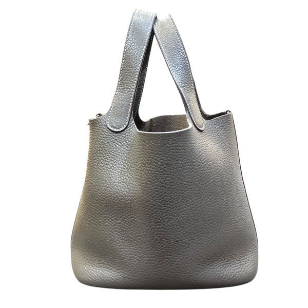 エルメス HERMES ピコタンロックPM A刻印 エトゥープ/シルバー金具 トリヨン レディース ハンドバッグ