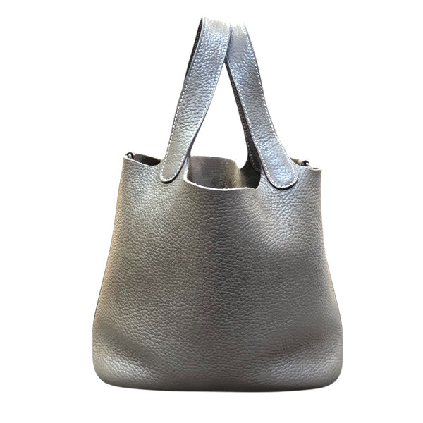 エルメス HERMES ピコタンロックPM A刻印 エトゥープ/シルバー金具 トリヨン レディース ハンドバッグ