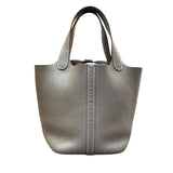 エルメス HERMES ピコタンロックPM A刻印 エトゥープ/シルバー金具 トリヨン レディース ハンドバッグ