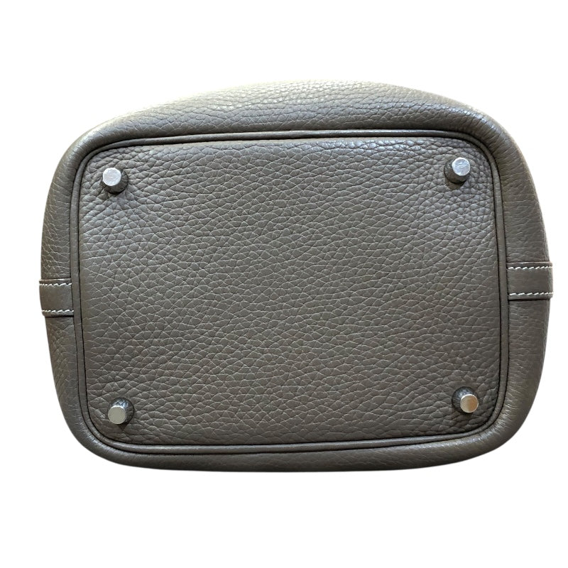エルメス HERMES ピコタンロックPM A刻印 エトゥープ/シルバー金具 トリヨン レディース ハンドバッグ
