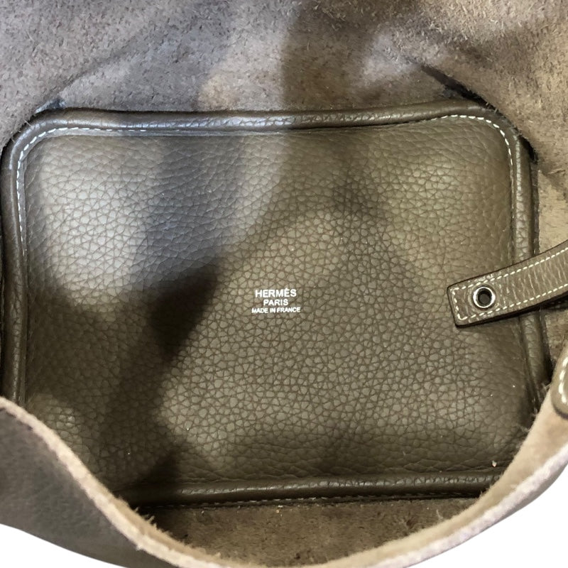 エルメス HERMES ピコタンロックPM A刻印 エトゥープ/シルバー金具 トリヨン レディース ハンドバッグ