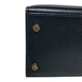 エルメス HERMES ケリー32 外縫い 〇U刻印 ブラック ゴールド金具 アルデンヌ レディース ハンドバッグ