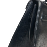 エルメス HERMES ケリー32 外縫い 〇U刻印 ブラック ゴールド金具 アルデンヌ レディース ハンドバッグ