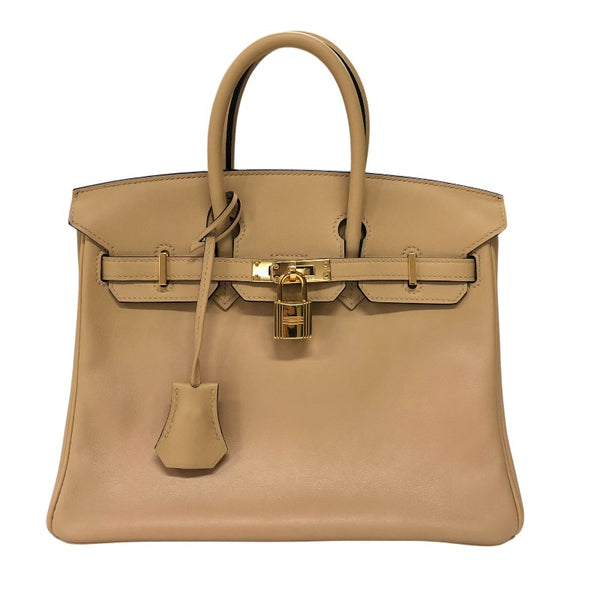 エルメス HERMES バーキン25 A刻 ビスキュイ ゴールド金具 スイフト レディース ハンドバッグ