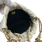 シャネル CHANEL CHANEL22 ミニ AS3980 ホワイト・ブラック ゴールド金具 シャイニーカーフ レディース ハンドバッグ