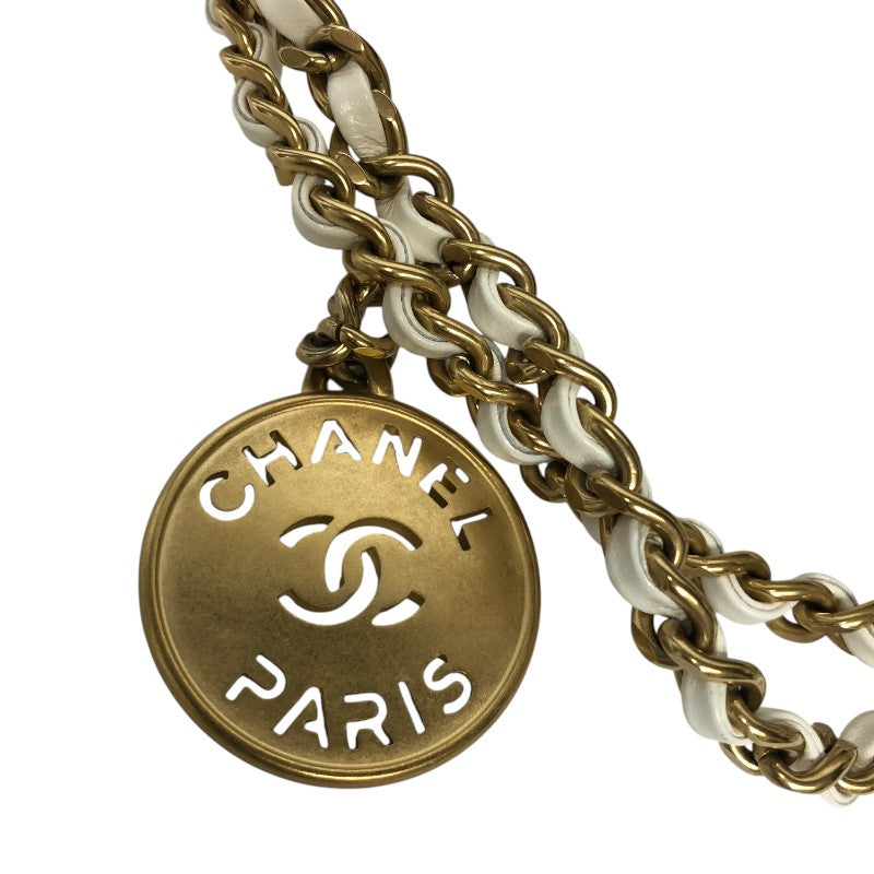 シャネル CHANEL CHANEL22 ミニ AS3980 ホワイト・ブラック ゴールド金具 シャイニーカーフ レディース ハンドバッグ