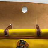 エルメス HERMES エールバッグジップアドPM D刻 イエロー・ブラウン トワル・ハンター ユニセックス リュック・デイパック