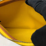エルメス HERMES エールバッグジップアドPM D刻 イエロー・ブラウン トワル・ハンター ユニセックス リュック・デイパック