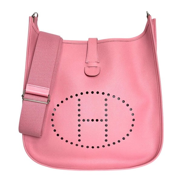 エルメス HERMES エヴリン3 GM □Q刻 ローズコンフェッティ シルバー金具 エプソン レディース ショルダーバッグ