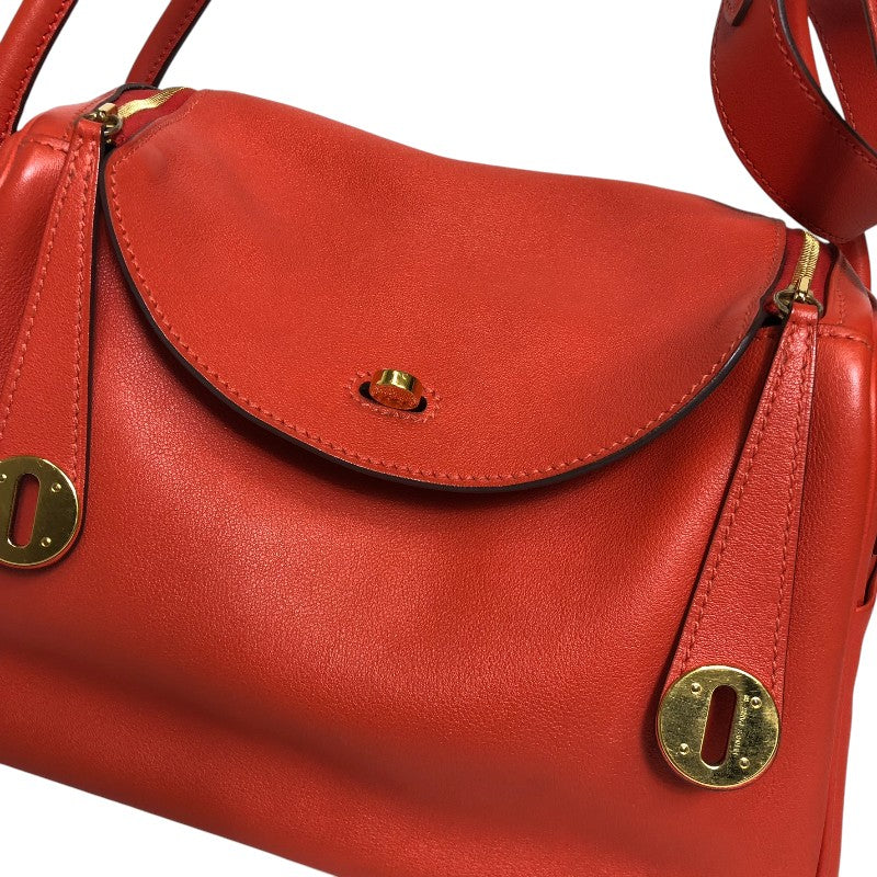 エルメス HERMES リンディ26 ヴェルソ C刻 カプシーヌ・キュイーブル ゴールド金具 スイフト レディース ハンドバッグ