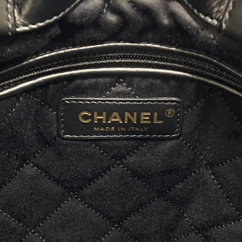 シャネル CHANEL CHANEL22 バックパック AS3859 ブラック ゴールド金具 シャイニーカーフ レディース リュック デイパック