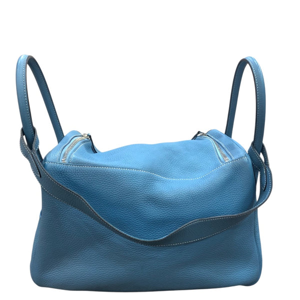 エルメス HERMES リンディ34 □R刻 ブルージーン SV金具 トリヨンクレマンス ユニセックス ショルダーバッグ