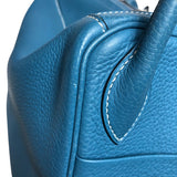 エルメス HERMES リンディ30 □K刻 ブルージーン シルバー金具 トリヨン レディース ハンドバッグ