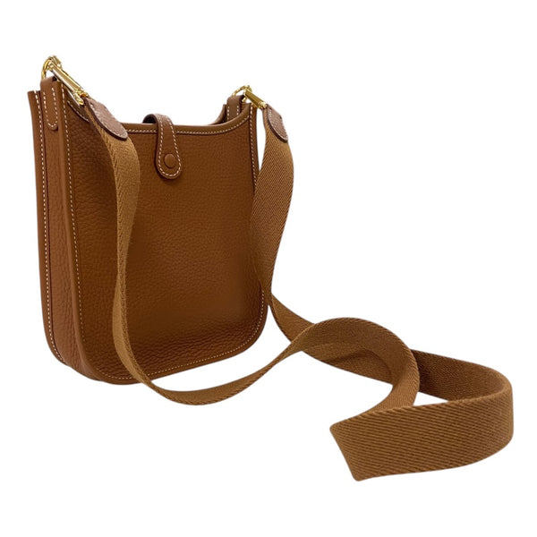 エルメス HERMES エヴリンTPM W刻 ゴールド ゴールド金具 トリヨンクレマンス レディース ショルダーバッグ