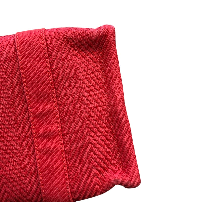 エルメス HERMES ミニカパス レッド トワルシェブロン ユニセックス その他ファッション雑貨