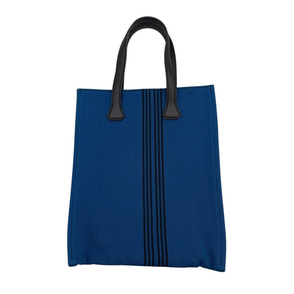 エルメス HERMES ポタモスカバスPM ブルー/ブラック トワル/レザー ユニセックス ハンドバッグ