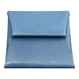 エルメス HERMES バスティア  Y刻 ブルードガリス/SV金具 シェーブル レディース コインケース