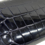 エルメス HERMES ポシェットエジェ □O刻 ブルーマリン シルバー金具 ニロティカス レディース ハンドバッグ