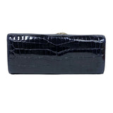 エルメス HERMES ポシェットエジェ □O刻 ブルーマリン シルバー金具 ニロティカス レディース ハンドバッグ