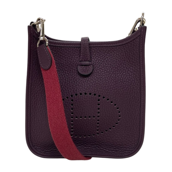 エルメス HERMES エヴリンTPM U刻 カシス シルバー金具 トリヨンクレマンス レディース ショルダーバッグ